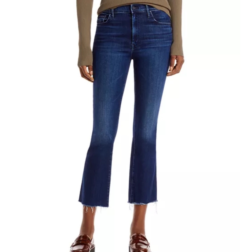 Mother the insider French ankle fray French electro  Women's Blue Denim Jeans 25